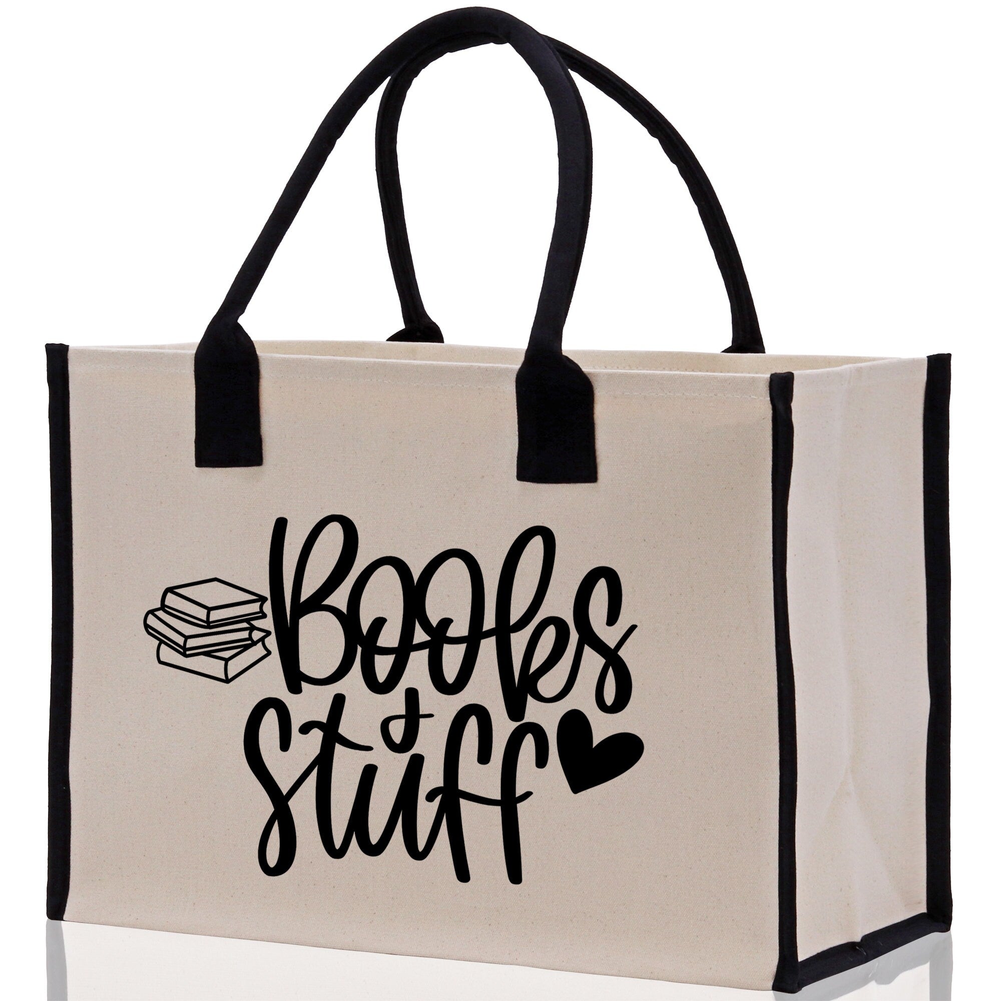 Books Stuff Tote Bag Bookworm Gift Book Quotes Party Gift Book Lover Tote Book Canvas Tote Bag Birthday Gift Library Bag Grocery Bag