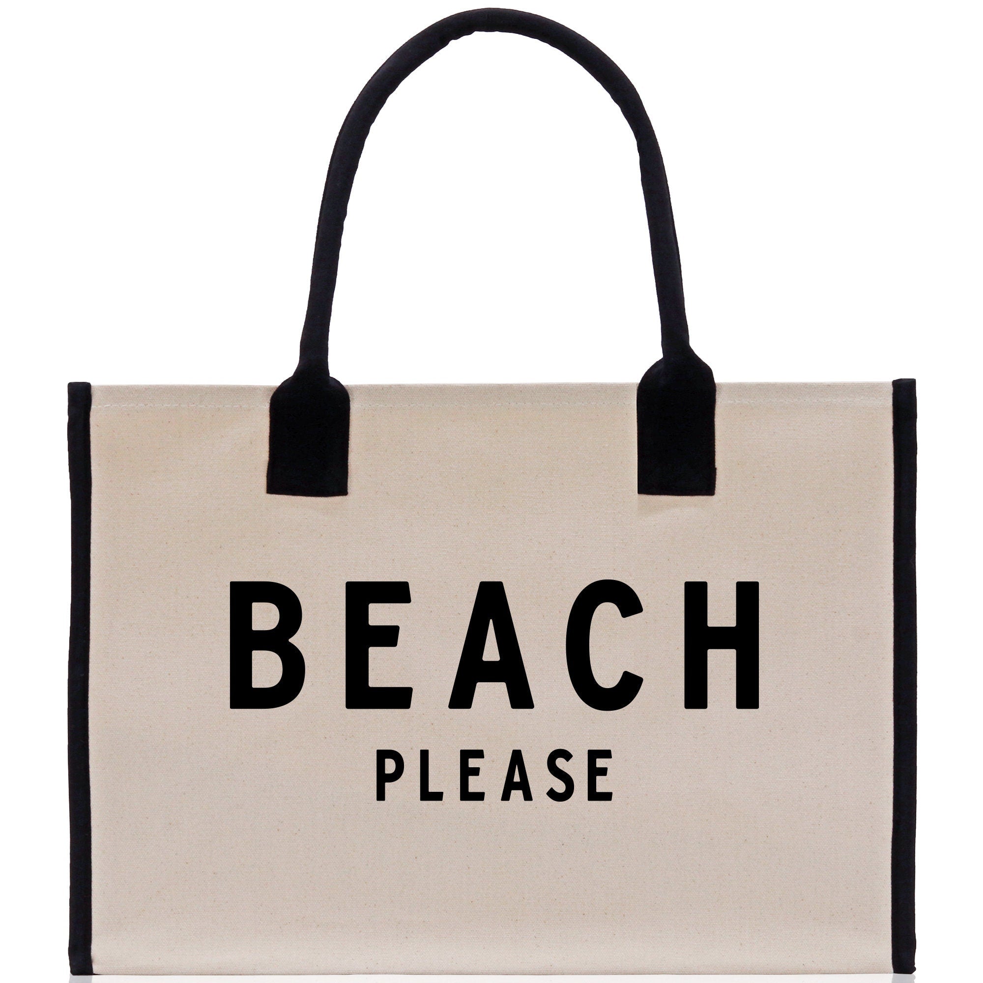 Beach Please Tote Bag - Large Chic Tote Bag - Gift for Her - Girls Weekend Tote - Weekender Bag - Weekend Tote - Beach Tote Bag