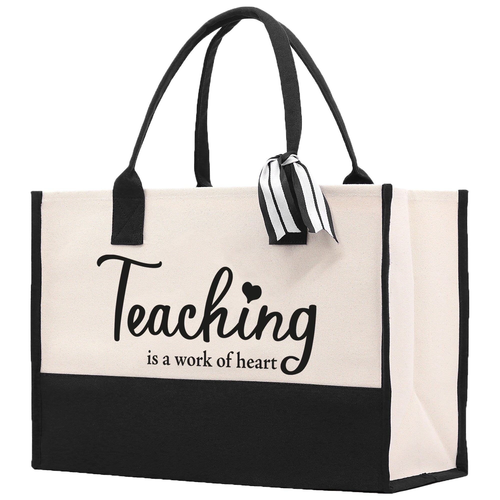 Teaching Is A Work Of Heart Tote Bag Teacher Bag Teacher Gift Teacher Retirement Gift Best Teacher Gifts Teacher Appreciation Gift