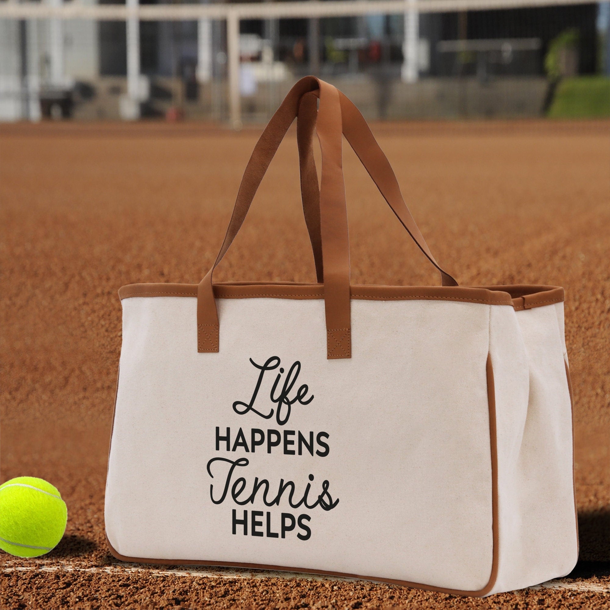 Tennis Tote Bag Custom Tennis Tote Bag Tennis Sport Gift for Her Personalized Tennis Bag Tennis Love Bag Tennis Coach Gift Canvas Tote Bag