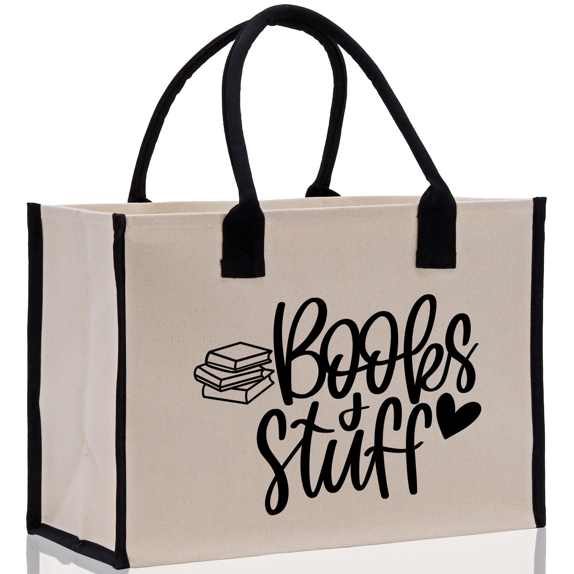 Books Stuff Tote Bag Bookworm Gift Book Quotes Party Gift Book Lover Tote Book Canvas Tote Bag Birthday Gift Library Bag Grocery Bag