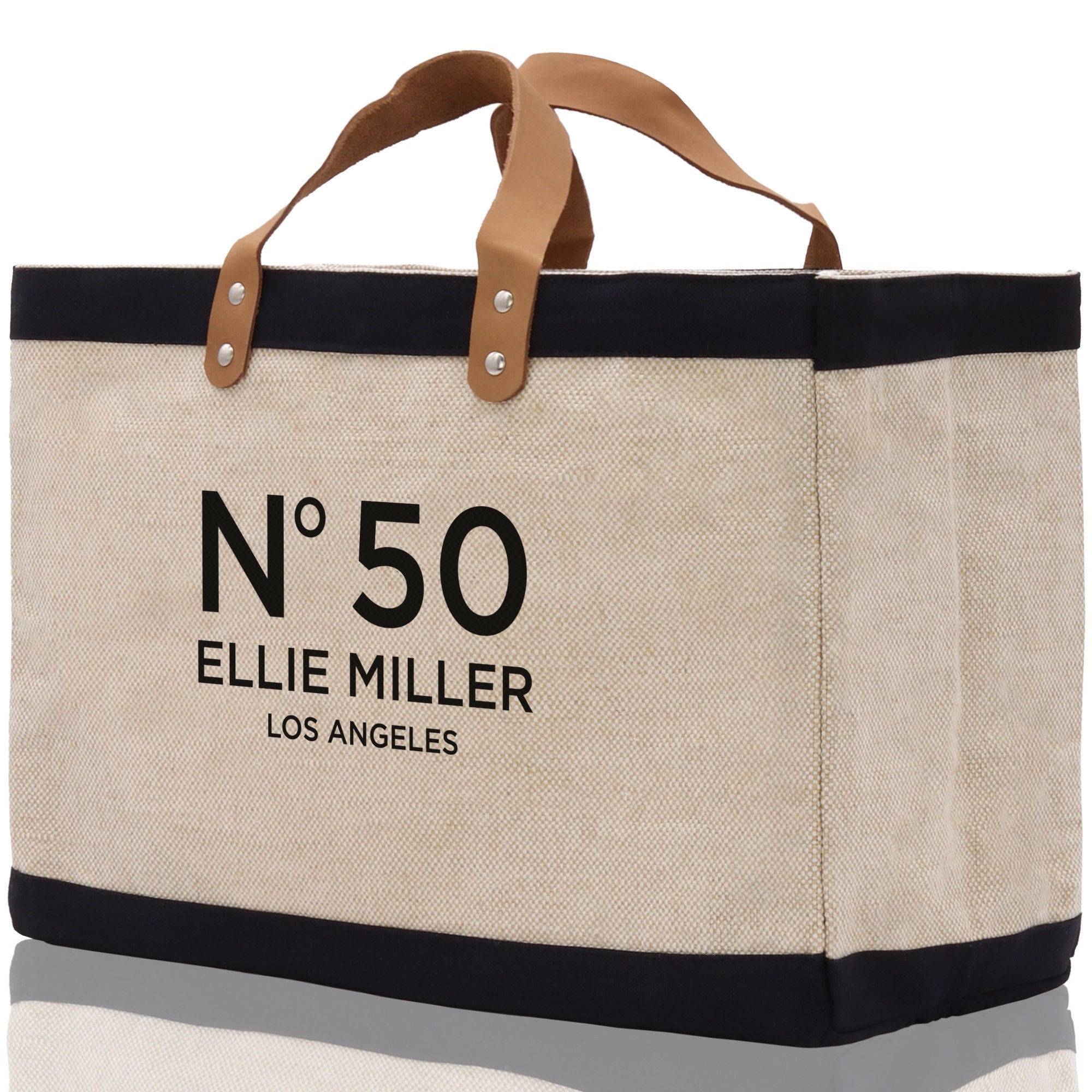 Birthday Celebration Personalized Gift Jute Tote Bag with Name and State 40th 50th Birthday Gift Jute Tote Bag for Her Custom Birthday Gift