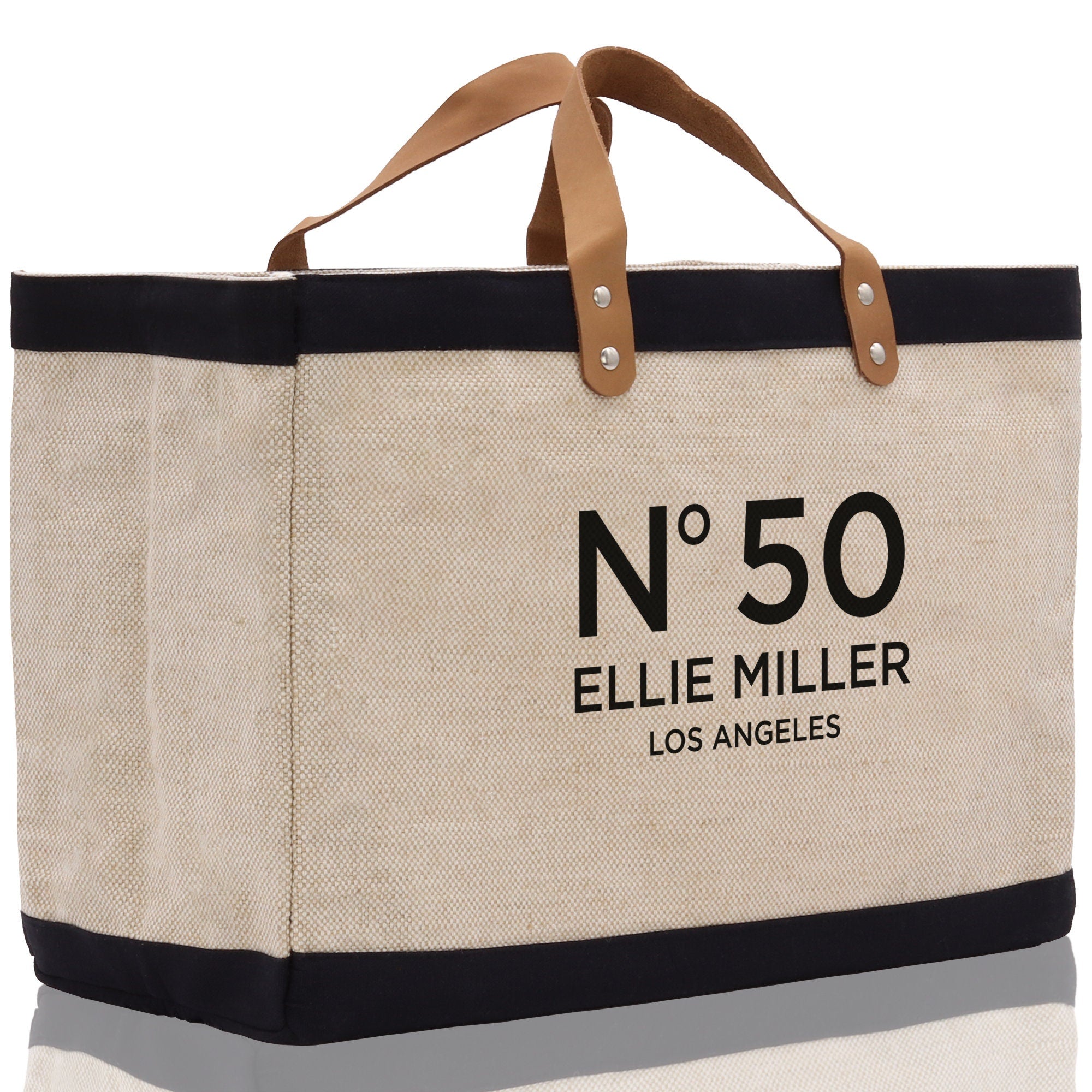 Birthday Celebration Personalized Gift Jute Tote Bag with Name and State 40th 50th Birthday Gift Jute Tote Bag for Her Custom Birthday Gift