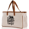 Camper Sweet Camper Cotton Canvas Chic Tote Bag Camping Tote Camping Lover Gift Tote Bag Outdoor Tote Weekender Tote Camper Tote