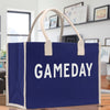 Gameday Cotton Canvas Chic Beach Tote Bag Multipurpose Tote Weekender Tote Gift for Her Outdoor Tote Vacation Tote Large Beach Bag