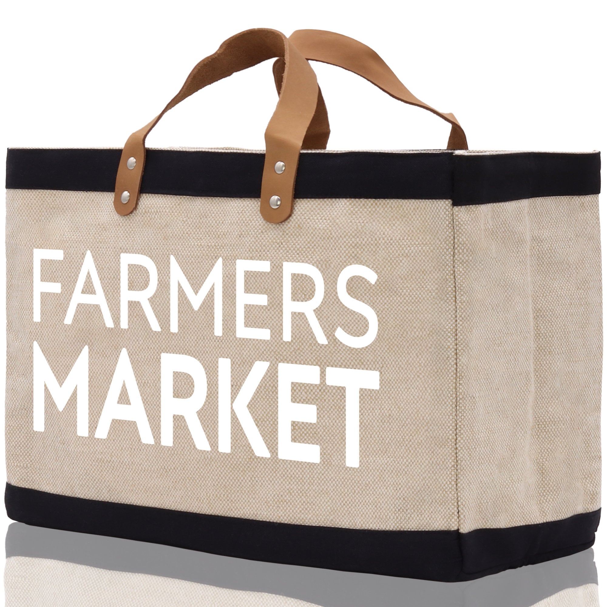 Farmers Market Jute Canvas Tote Funny Farmer Market Bag Quote Jute Bag Shopping Bag Burlap Bag Farmhouse Bag Grocery Bag