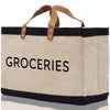 Groceries Jute Canvas Tote Funny Farmer Market Bag Quote Jute Bag Shopping Bag Burlap Bag Farmhouse Bag Grocery Bag