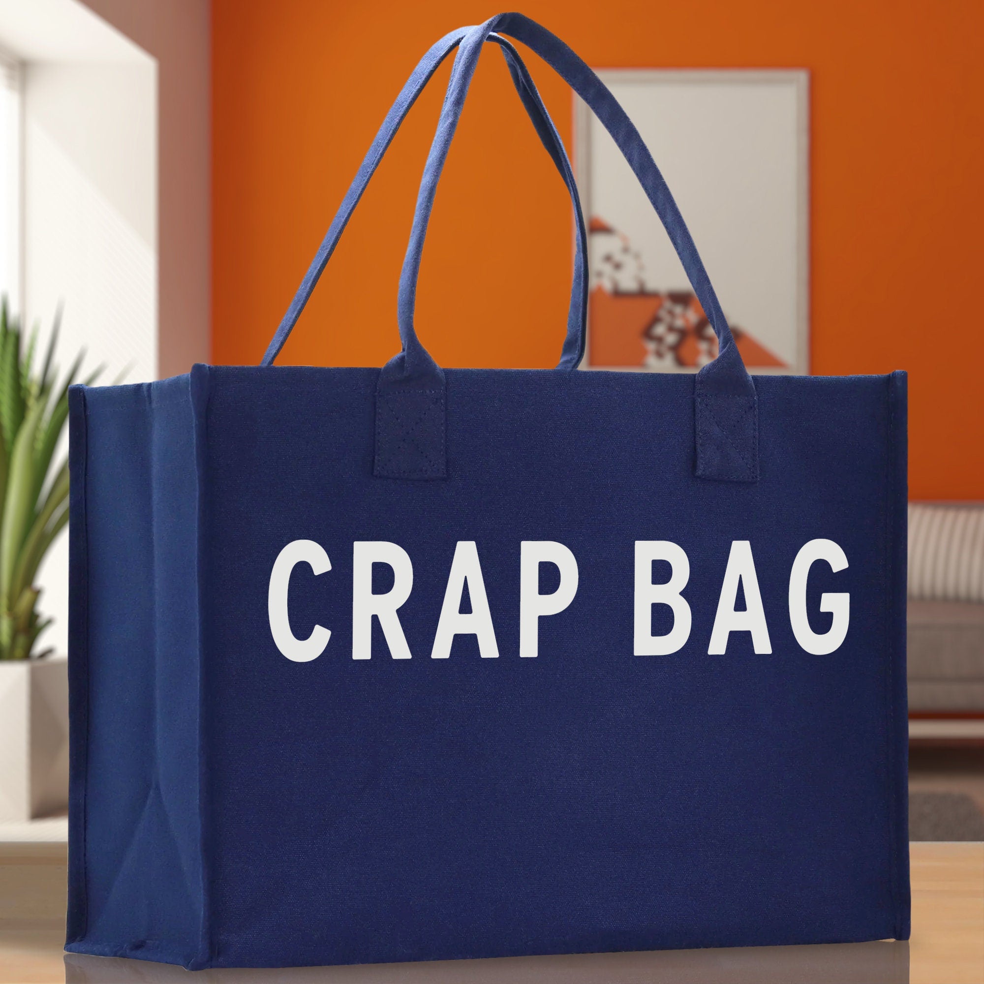 Crap Bag Cotton Canvas Chic Beach Tote Bag Multipurpose Tote Weekender Tote Gift for Her Outdoor Tote Vacation Tote Large Beach Bag