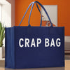 Crap Bag Cotton Canvas Chic Beach Tote Bag Multipurpose Tote Weekender Tote Gift for Her Outdoor Tote Vacation Tote Large Beach Bag