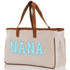 Gaga Gram Mimi Nana Grandma Canvas Tote Bag Grandma's Getaway Bag Grandma Gift Bag Mothers Day Gift Bag Grandma Beach Bag Gift for Grandma