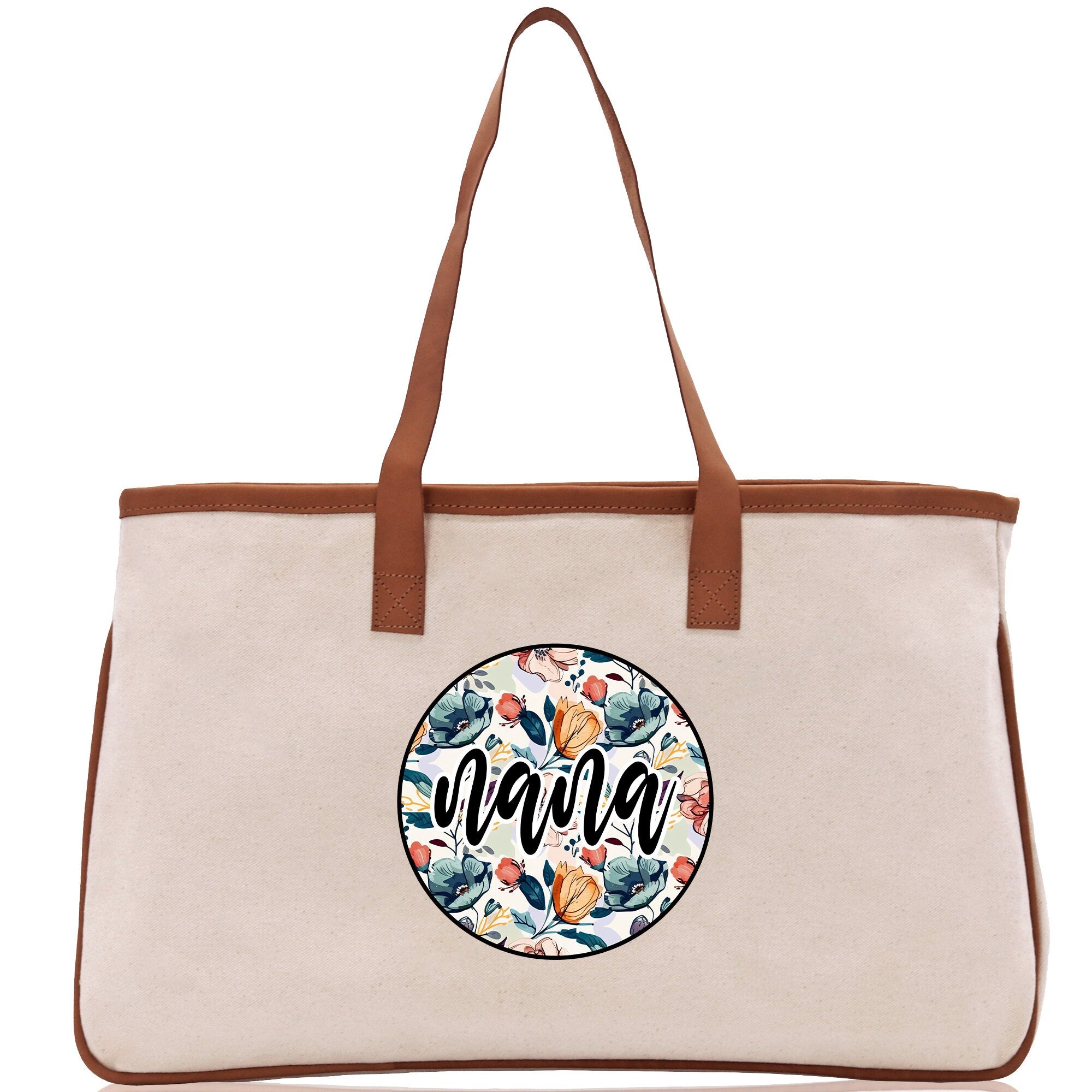 Gaga Gram Mimi Nana Grandma Canvas Tote Bag Grandma's Getaway Bag Grandma Gift Bag Mothers Day Gift Bag Grandma Beach Bag Gift for Grandma