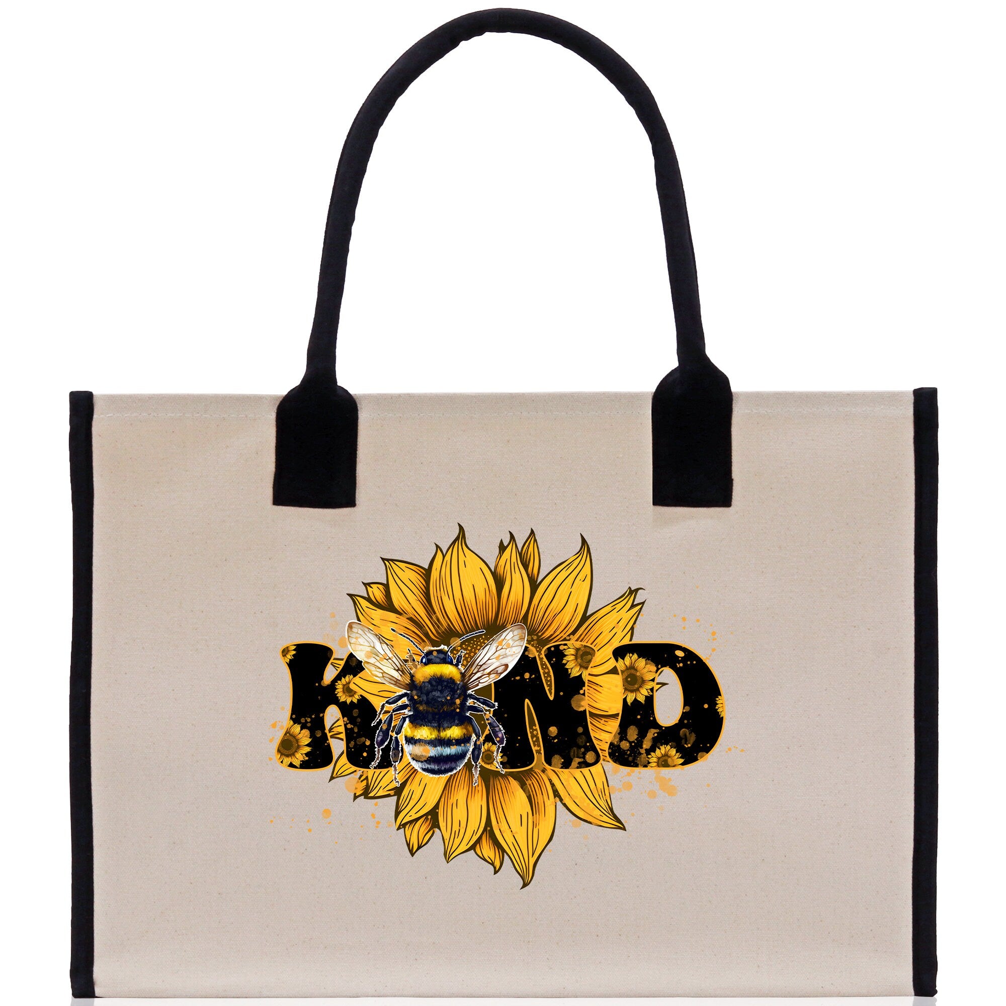 Kind Cotton Canvas Tote Bag Nurse Appreciation Gift Bag Gift for Her Birthday Gift Bee Kind Mental Health Matters Save The Bees