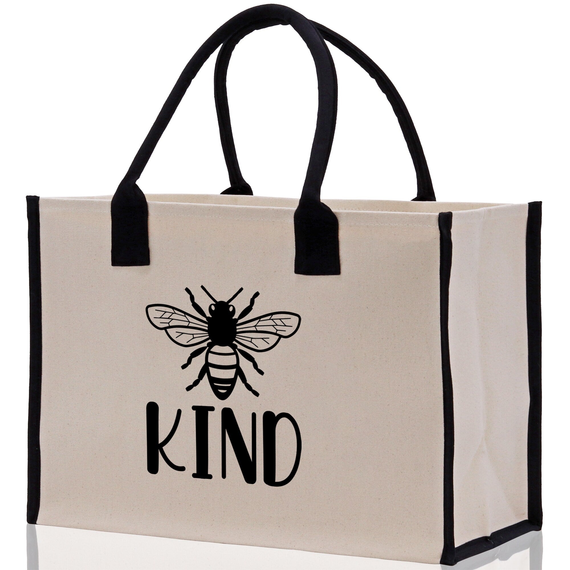 Kind Cotton Canvas Tote Bag Nurse Appreciation Gift Bag Gift for Her Birthday Gift Bee Kind Mental Health Matters Save The Bees