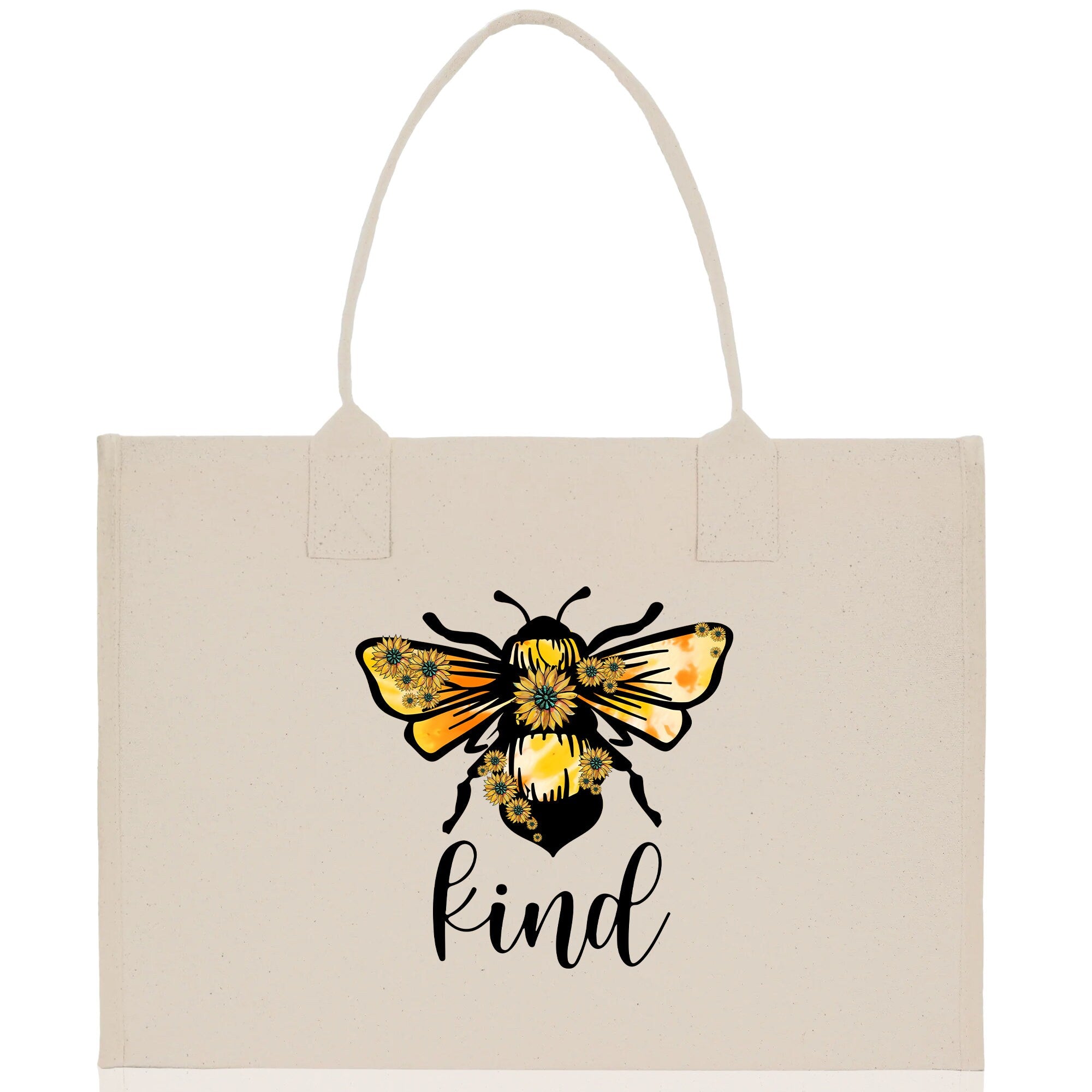 Kind Cotton Canvas Tote Bag Nurse Appreciation Gift Bag Gift for Her Birthday Gift Bee Kind Mental Health Matters Save The Bees