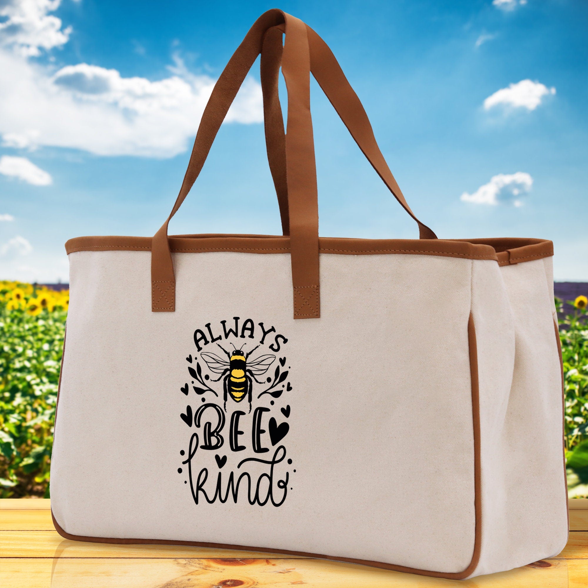 Always Bee Kind Cotton Canvas Tote Bag Nurse Appreciation Gift Bag Gift for Her Birthday Gift Bee Kind Mental Health Matters Save The Bees