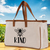 Kind Cotton Canvas Tote Bag Nurse Appreciation Gift Bag Gift for Her Birthday Gift Bee Kind Mental Health Matters Save The Bees