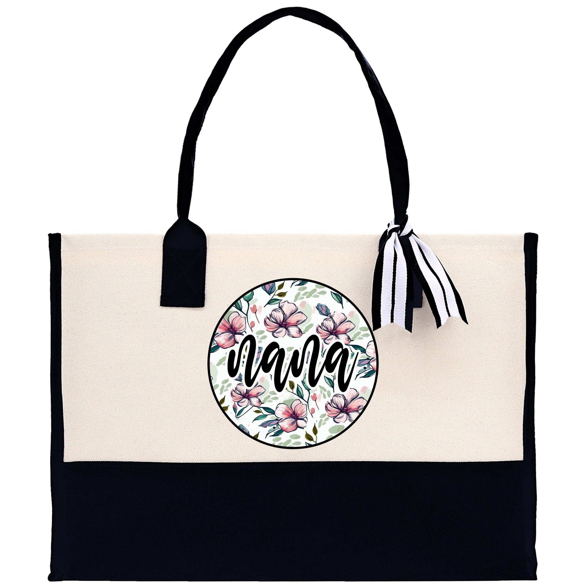 Gaga Gram Mimi Nana Grandma Canvas Tote Bag Grandma's Getaway Bag Grandma Gift Bag Mothers Day Gift Bag Grandma Beach Bag Gift for Grandma