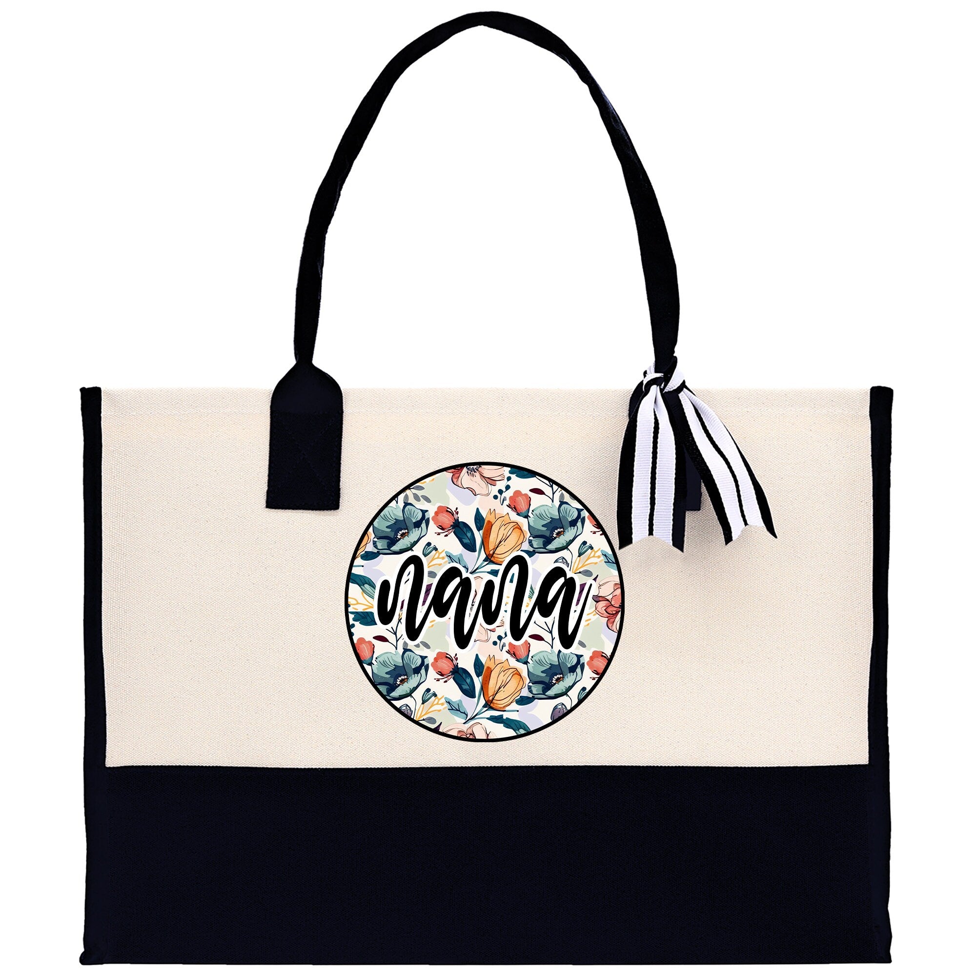 Gaga Gram Mimi Nana Grandma Canvas Tote Bag Grandma's Getaway Bag Grandma Gift Bag Mothers Day Gift Bag Grandma Beach Bag Gift for Grandma