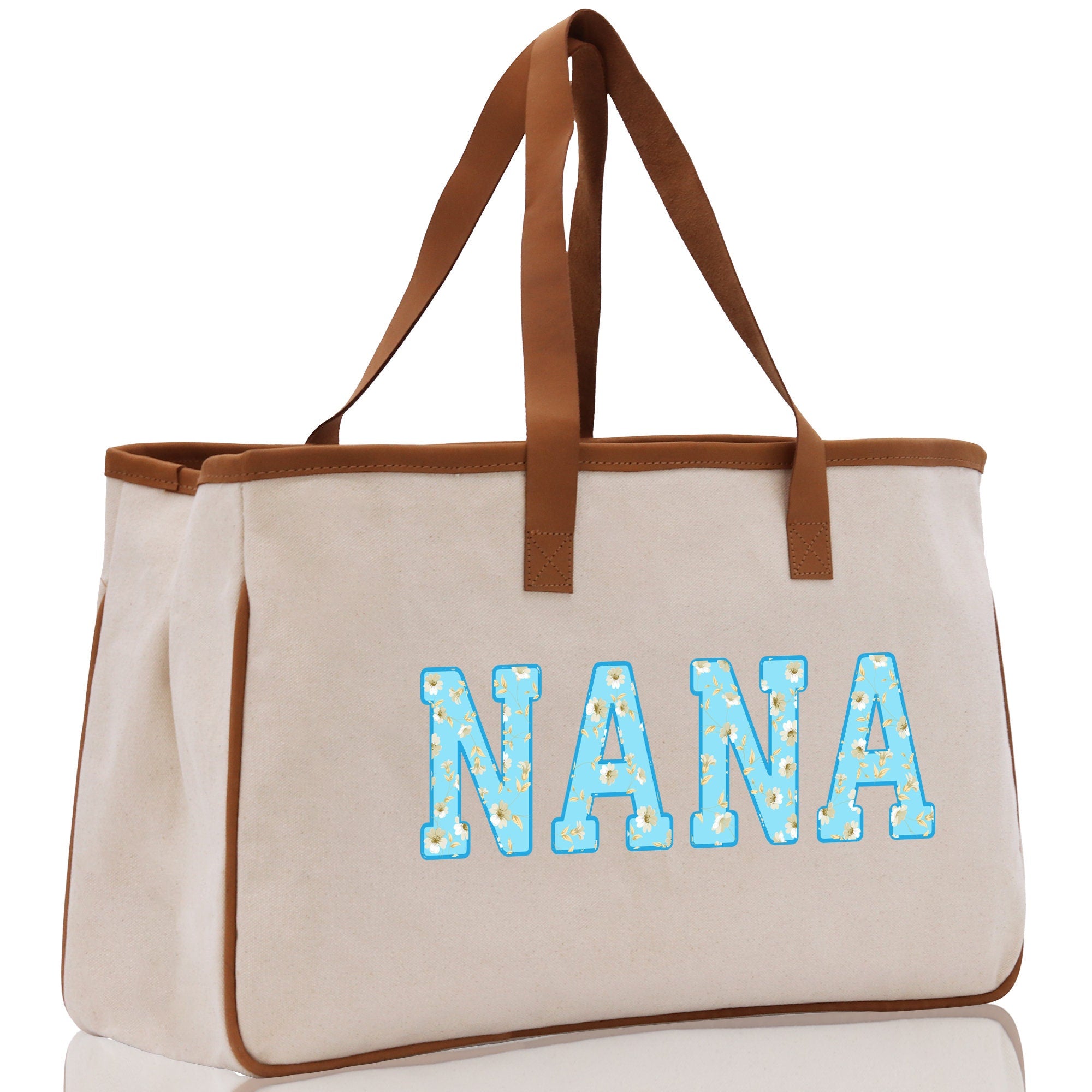 Gaga Gram Mimi Nana Grandma Canvas Tote Bag Grandma's Getaway Bag Grandma Gift Bag Mothers Day Gift Bag Grandma Beach Bag Gift for Grandma