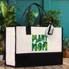 Plant Mom Canvas Tote Bag Plant Lovers Gift Plant Lady Tote Bag Gardener Mom Gift Gardening Tote Bag Plant Gift Botanical Gift for Mom