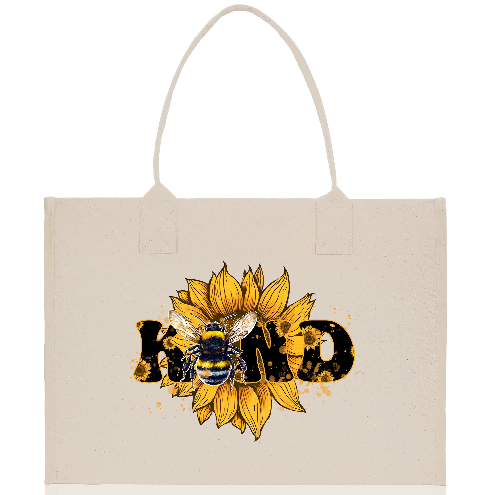 Kind Cotton Canvas Tote Bag Nurse Appreciation Gift Bag Gift for Her Birthday Gift Bee Kind Mental Health Matters Save The Bees