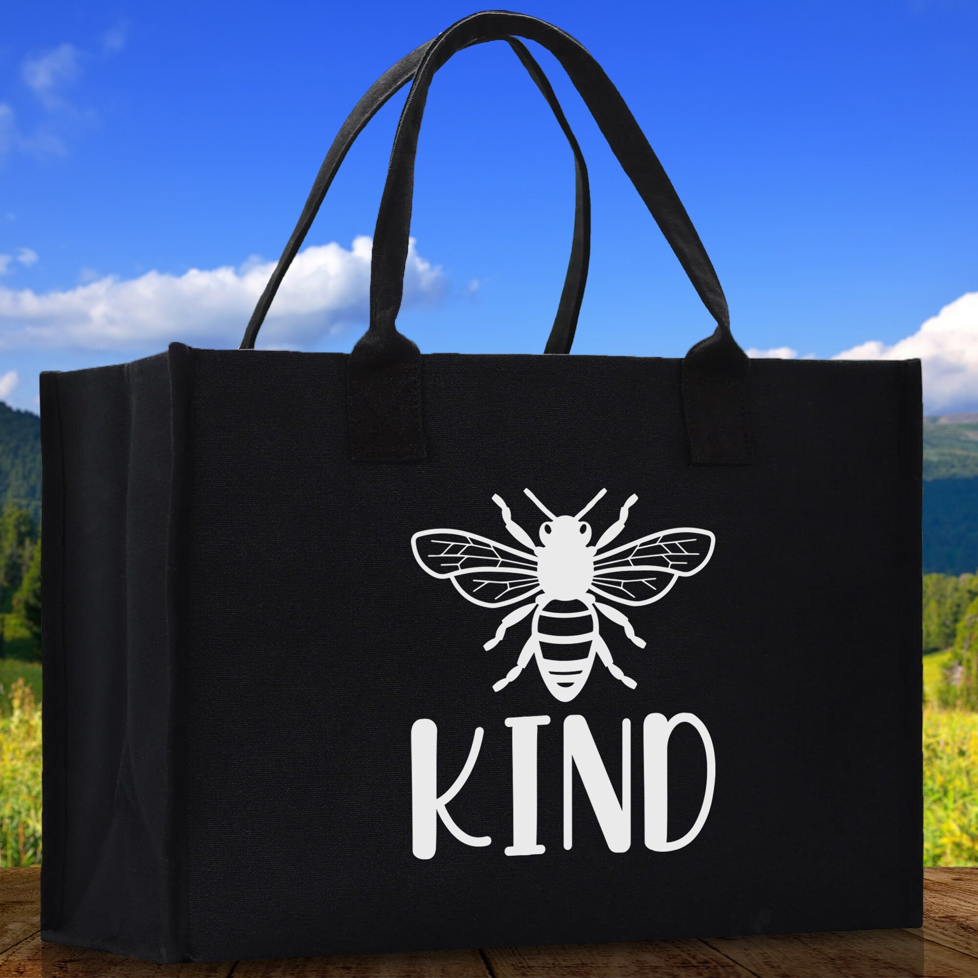 Kind Cotton Canvas Tote Bag Nurse Appreciation Gift Bag Gift for Her Birthday Gift Bee Kind Mental Health Matters Save The Bees