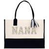 Gaga Gram Mimi Nana Grandma Canvas Tote Bag Grandma's Getaway Bag Grandma Gift Bag Mothers Day Gift Bag Grandma Beach Bag Gift for Grandma