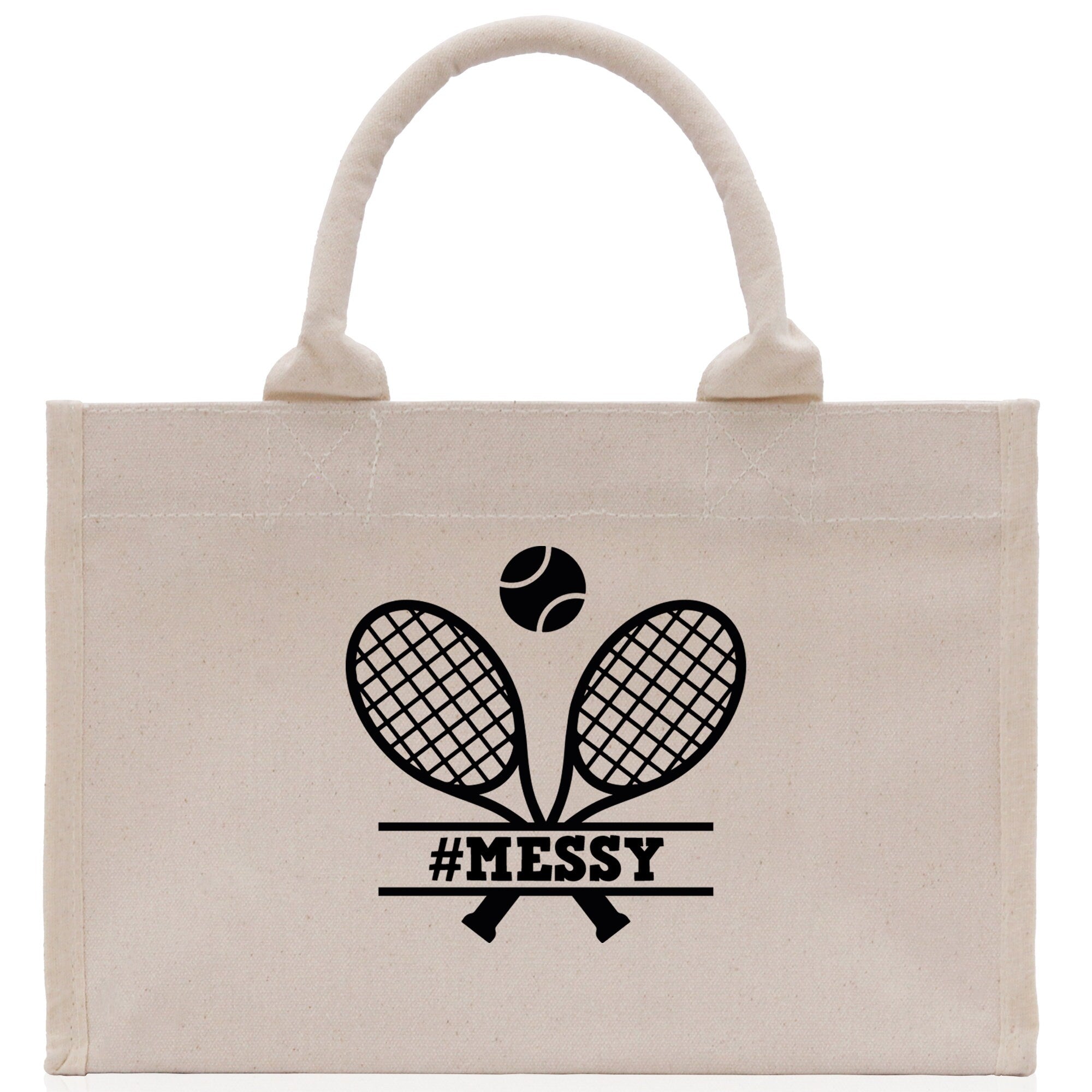 Tennis Personalization Cotton Canvas Tote Bag Gift for Tennis Lover Bag Tennis Coach Gift Bag