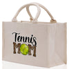 Tennis Mom Cotton Canvas Tote Bag Gift for Tennis Lover Bag Tennis Coach Gift Bag