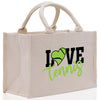 Love Tennis Cotton Canvas Tote Bag Gift for Tennis Lover Bag Tennis Coach Gift Bag