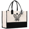 Tennis Personalization Cotton Canvas Tote Bag Gift for Tennis Lover Bag Tennis Coach Gift Bag