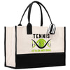 Tennis It's In My DNA Cotton Canvas Tote Bag Gift for Tennis Lover Bag Tennis Coach Gift Bag