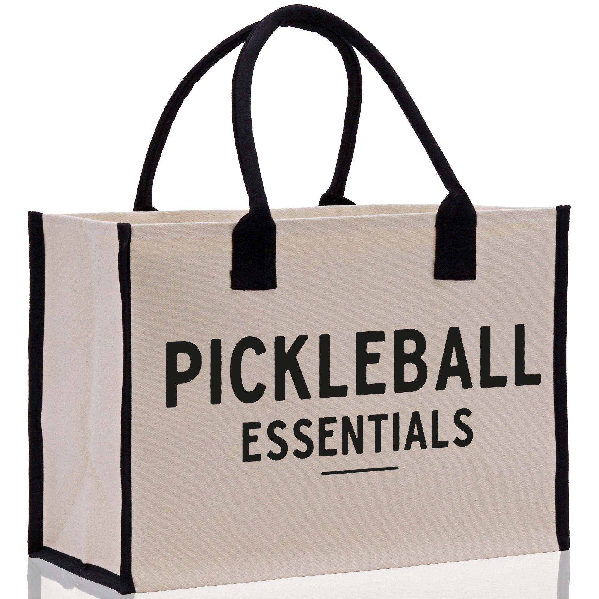 Pickleball Tote Bag Personalized Pickleball Party Favors Custom Pickleball Player Gift Pickleball Cotton Canvas Tote Bag
