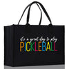 Pickleball Cotton Canvas Tote Bag Pickleball Party Favors Pickleball Player Gift Bag Pickleball Lovers Gift Bag Pickleball Gift Idea