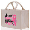 A Cure Worth Fighting For Cotton Canvas Tote Bag Cancer Support Group Tote Bag For Friends Motivational Gift Bag Cancer Awareness Tote Bag