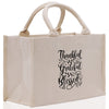 Thankful Grateful Blessed Cotton Canvas Tote Bag Thanksgiving Bag Autumn Fall Vibes Bag Motivational Bag Blessed Bag Fall Market Grocery Bag