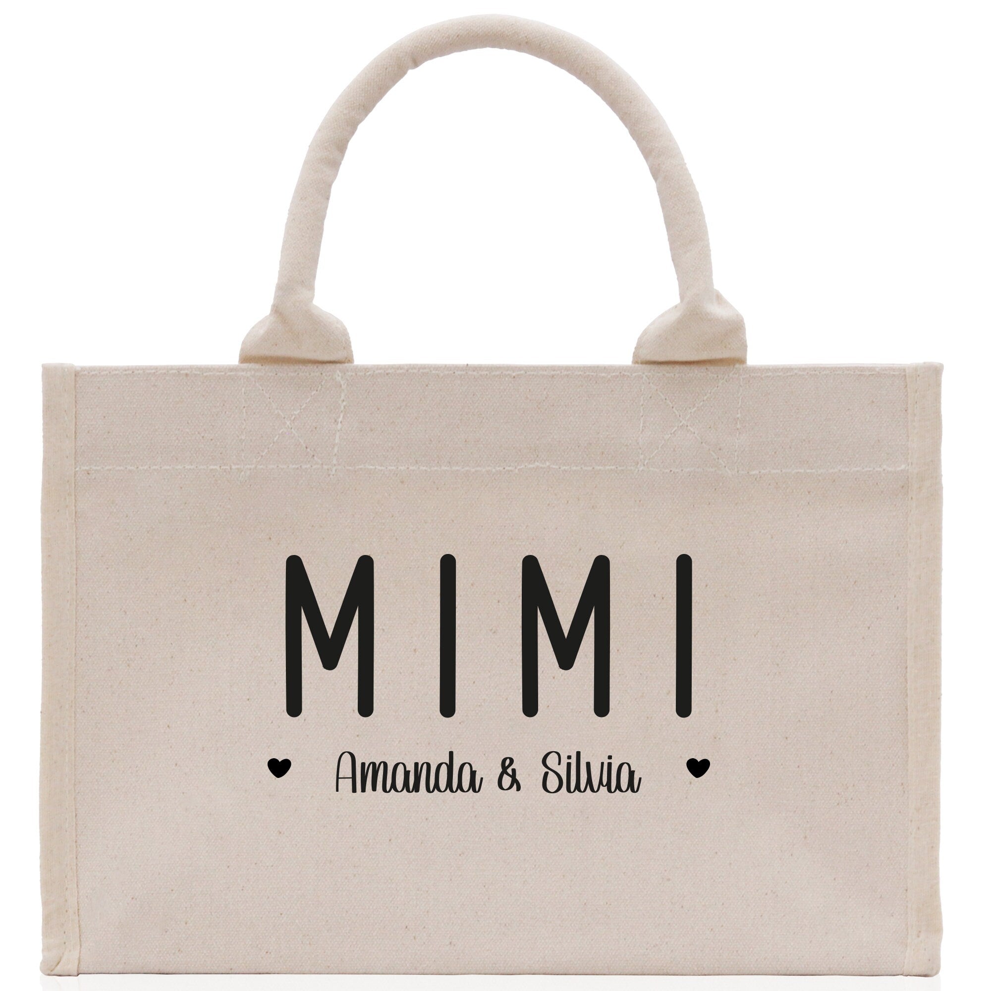 Mimi Grandchild Kids Names Custom Grandma Tote Bag Grandma's Getaway Bag Gigi Bag Personalized Grandma Gift Bag Shopping Bag Mother Day Gift