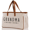 Grandma Grandchild Kids Names Custom Grandma Tote Bag Grandma's Getaway Bag Personalized Grandma Gift Bag Shopping Bag Mother Day Gift