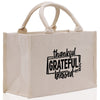 Thankful Grateful Blessed Cotton Canvas Tote Bag Thanksgiving Bag Autumn Fall Vibes Bag Motivational Bag Blessed Bag Fall Market Grocery Bag