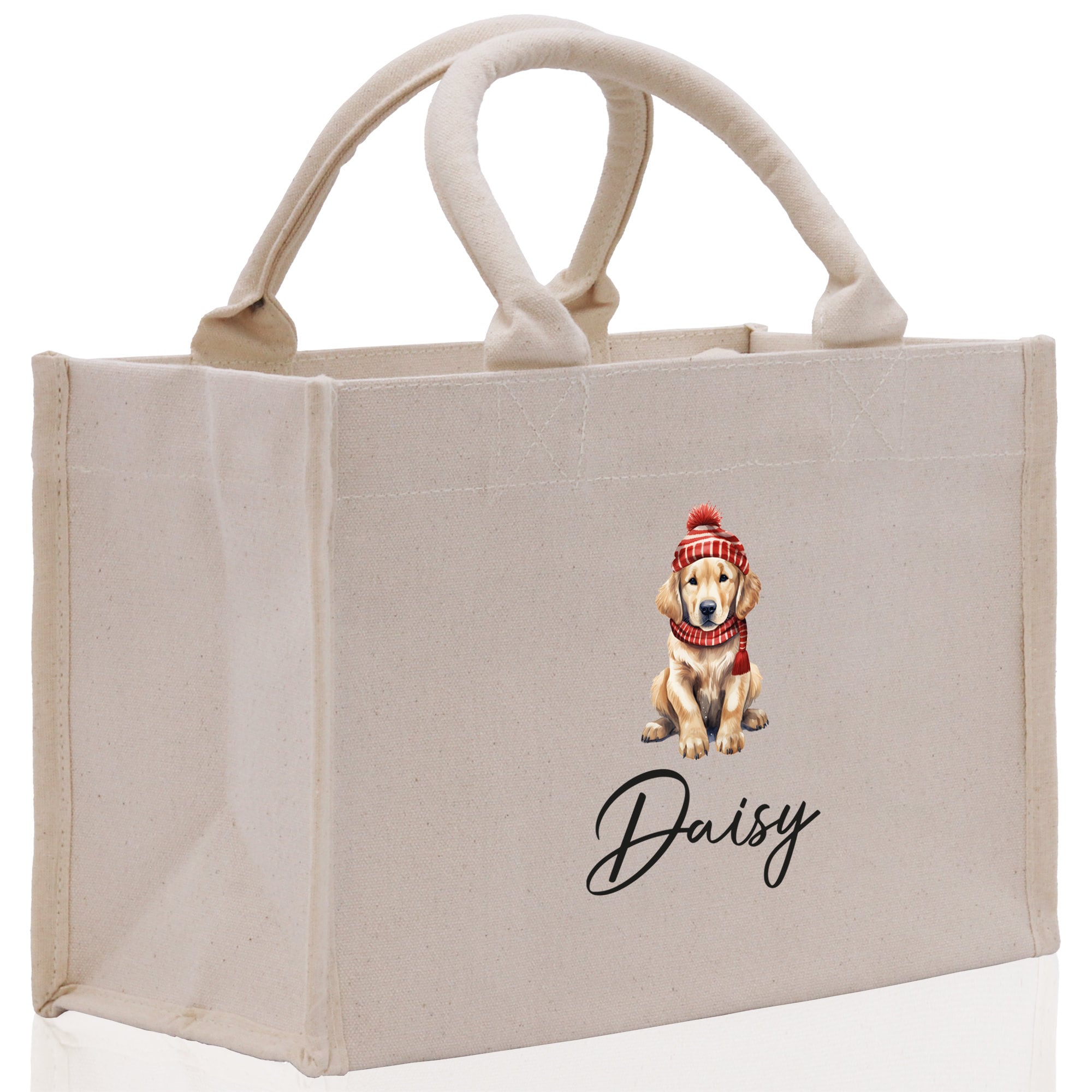 a bag with a picture of a dog on it