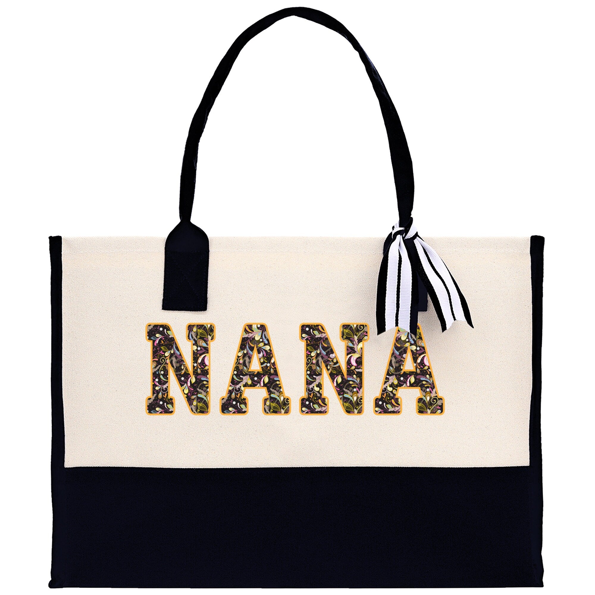 Gaga Gram Mimi Nana Grandma Canvas Tote Bag Grandma's Getaway Bag Grandma Gift Bag Mothers Day Gift Bag Grandma Beach Bag Gift for Grandma