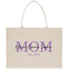 a mother's day gift bag with the word mom printed on it