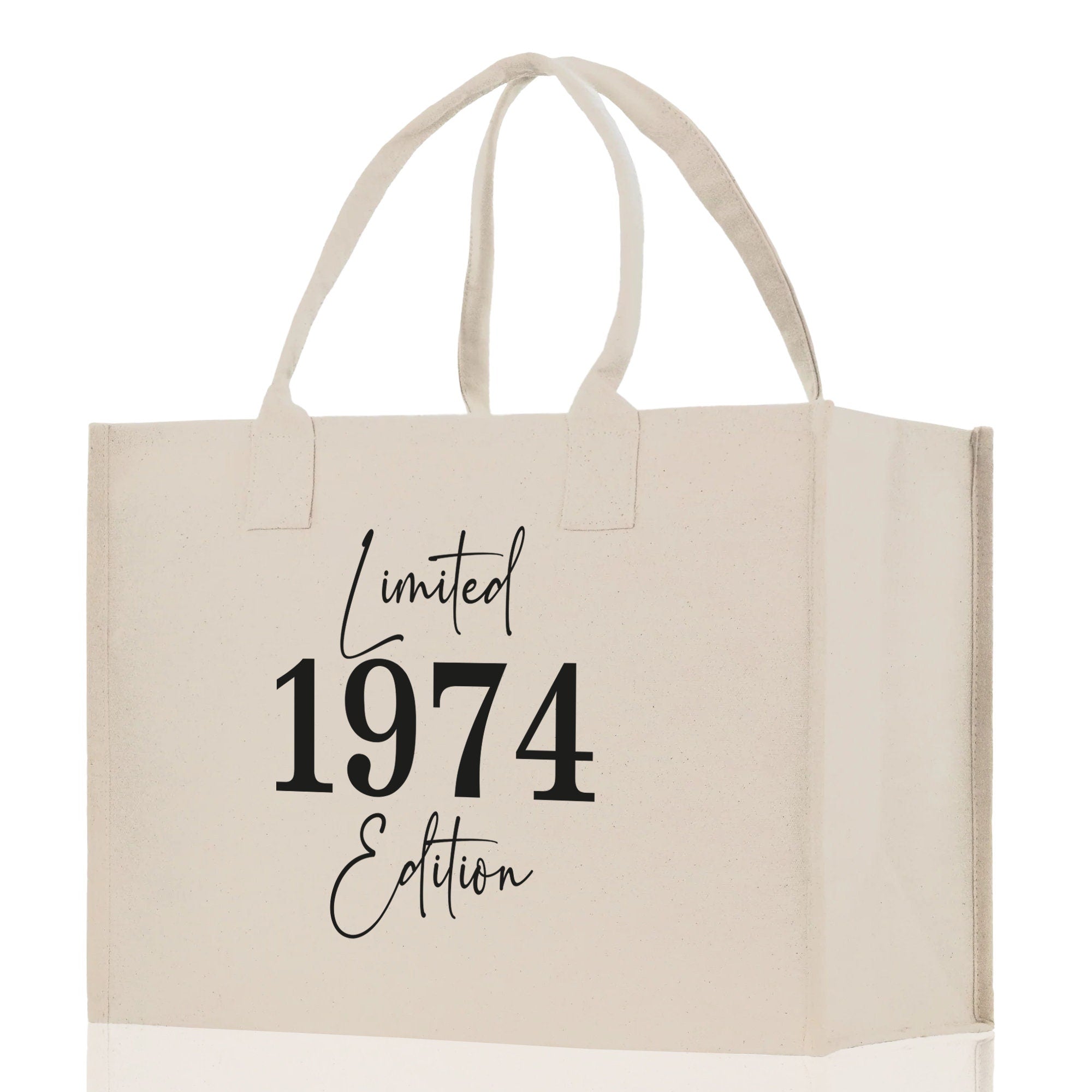 a white shopping bag with the words limited 1974 and future printed on it
