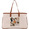 a tote bag with a picture of a family