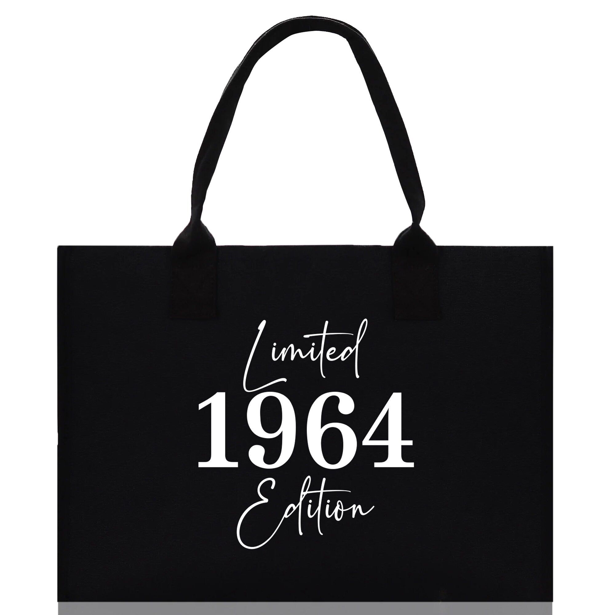 a black tote bag with the words limited, limited and limited written on it