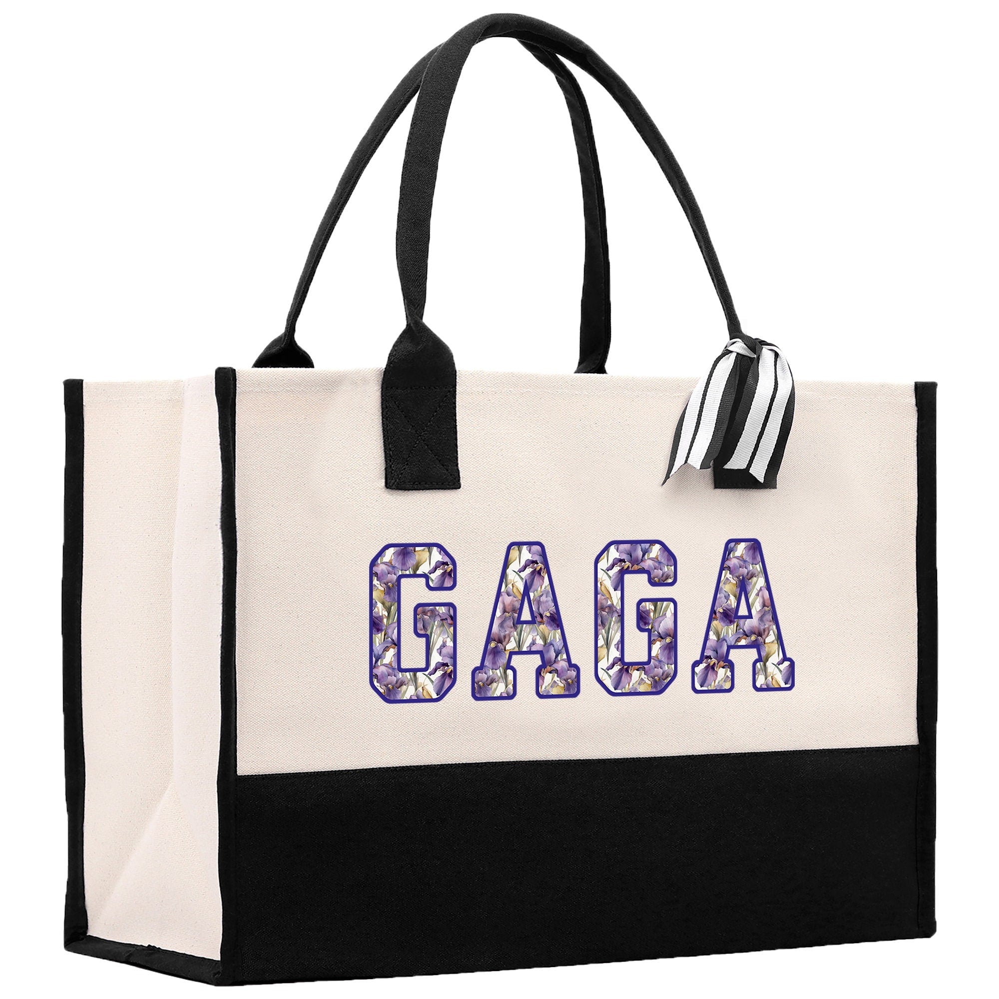 a bag with the word gaga printed on it