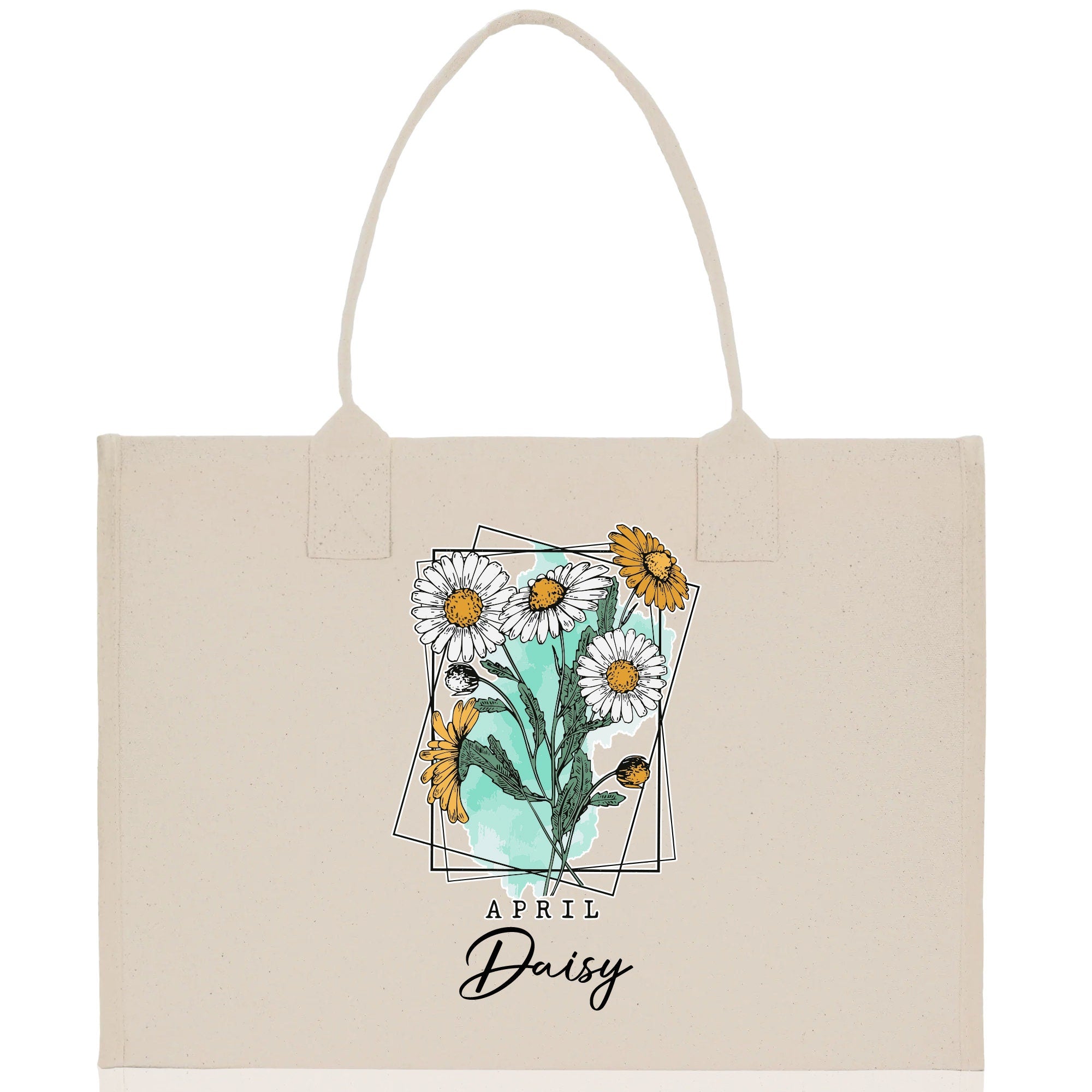 a bag with a picture of a flower on it