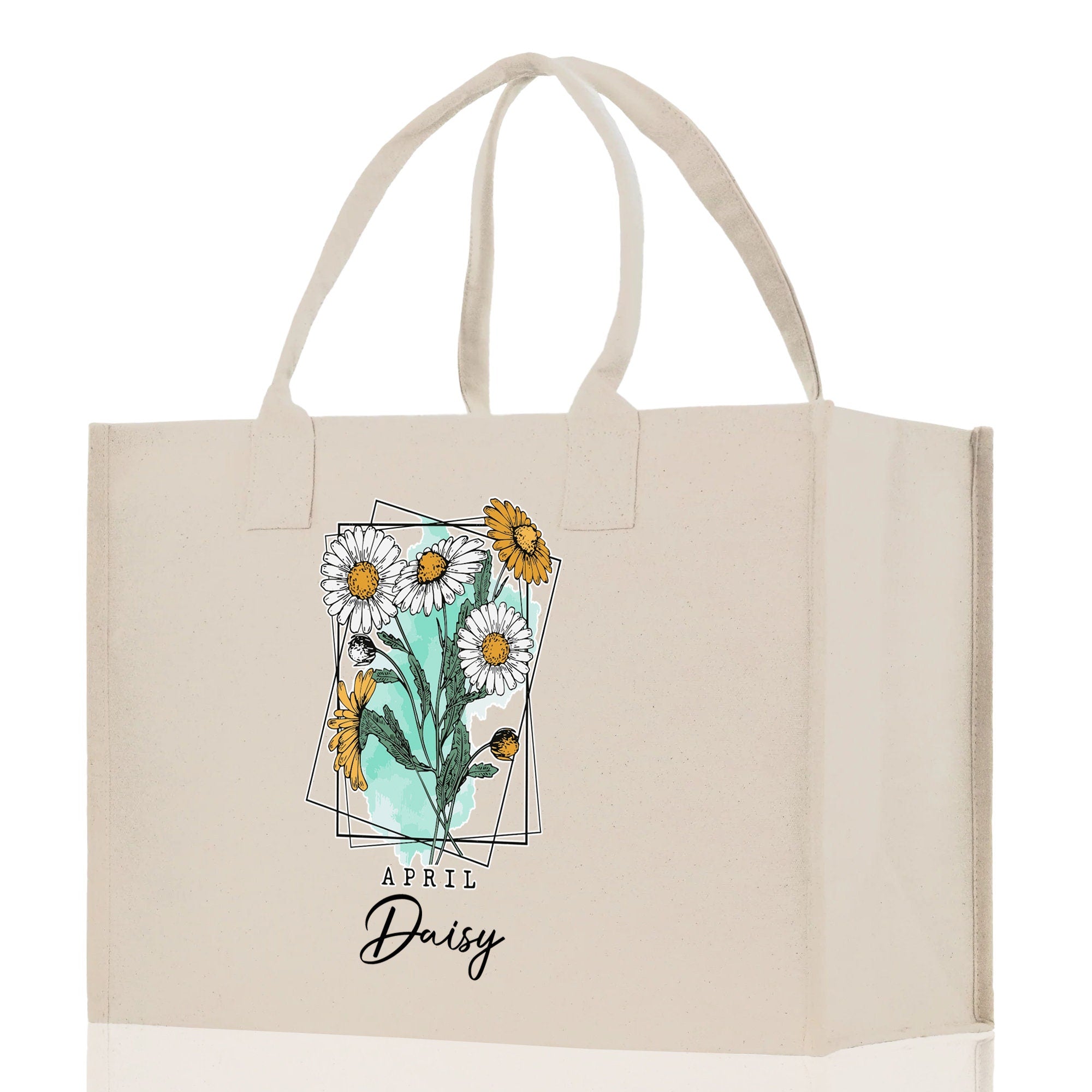 a bag with a picture of a flower on it