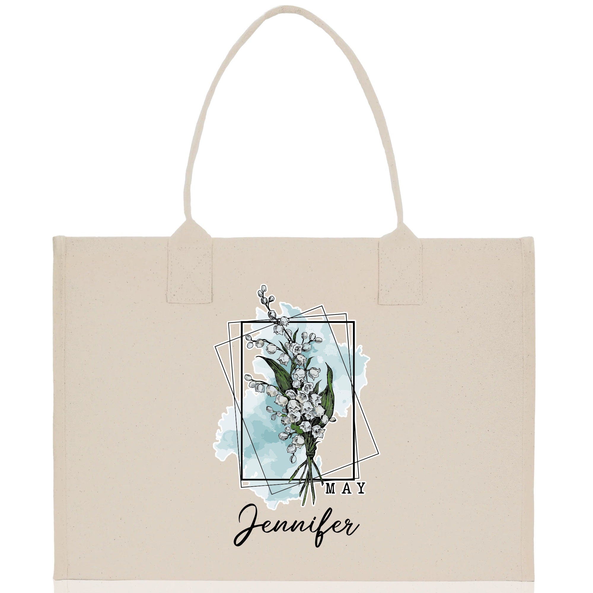 a bag with a picture of a flower on it