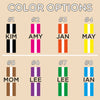 the color options for a tie are shown